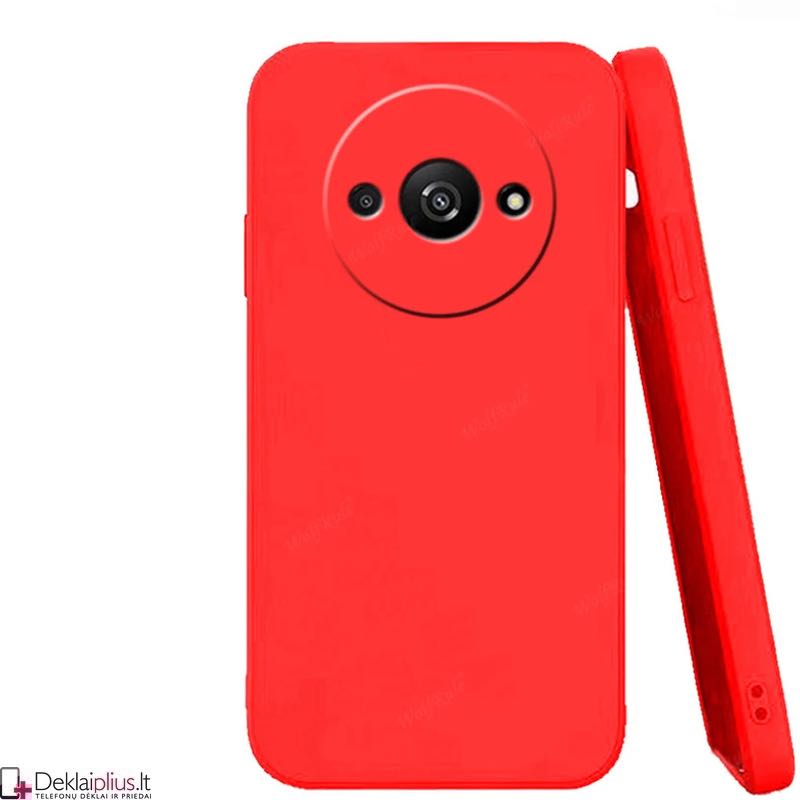 Liquid Air silikoninis dėklas - raudonas (Xiaomi Redmi A3) Liquid Air silikoninis dėklas - raudonas (Xiaomi Redmi A3)